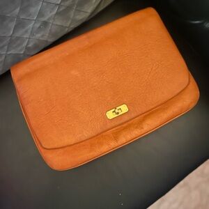 J crew leather clutch